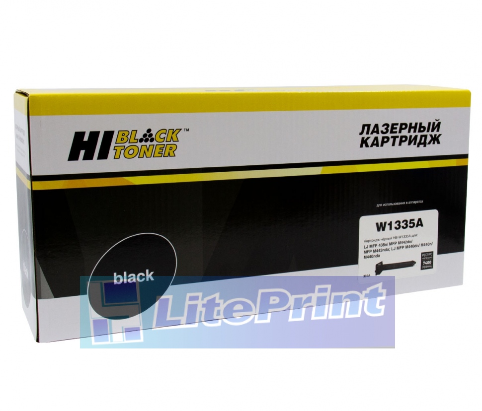 Тонер-картридж Hi-Black (HB-W1335A) для HP LaserJet M438/M442/M443, 7,4K 