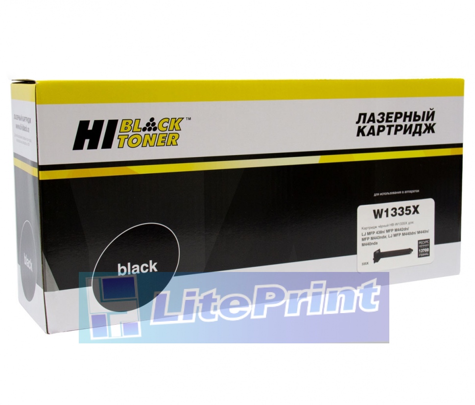 Тонер-картридж Hi-Black (HB-W1335X) для HP LaserJet M438/M442/M443, 13,7K 