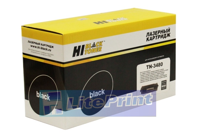 Тонер-картридж Hi-Black (HB-TN-3480) для Brother HL-L5000D/5100DN/5200DW, 8K 