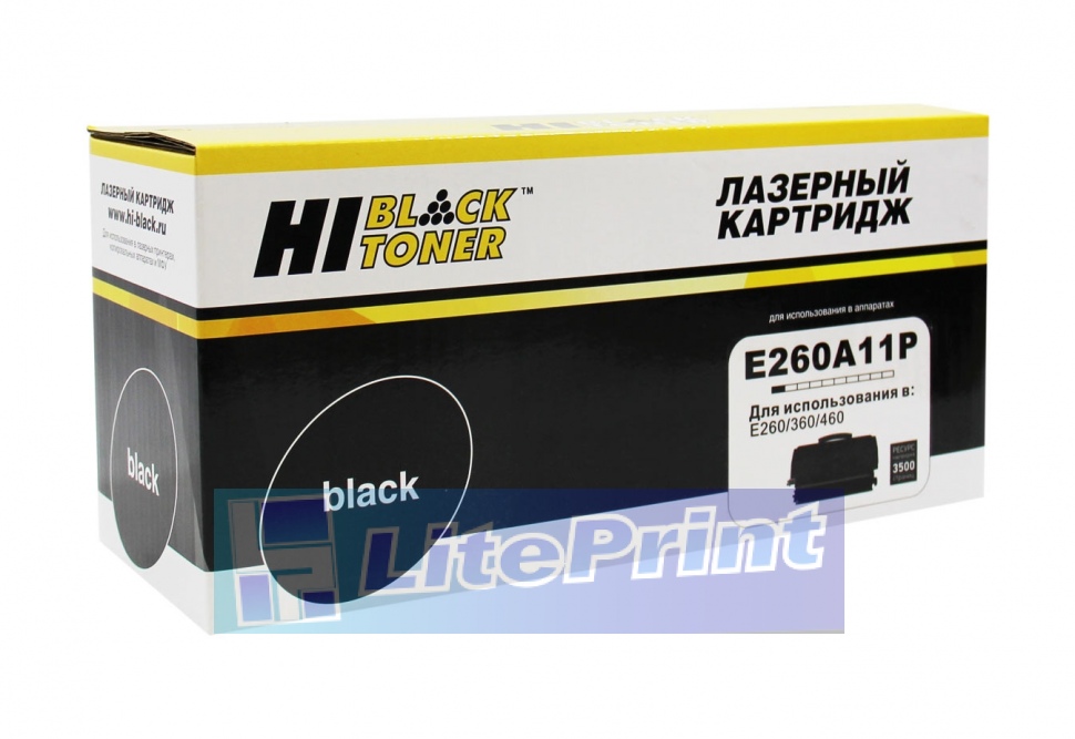 Тонер-картридж Hi-Black (HB-E260A11P) для Lexmark E260/E360/E460, 3,5K 
