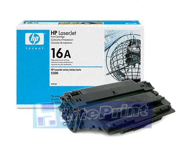 Заправка картриджа HP LaserJet 5200 - Q7516A, 12K