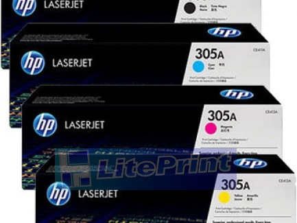 Заправка картриджа HP Color LaserJet Pro 300 Color M351/ Pro 400 Color - CE410A, BK, 2,2K, 305A