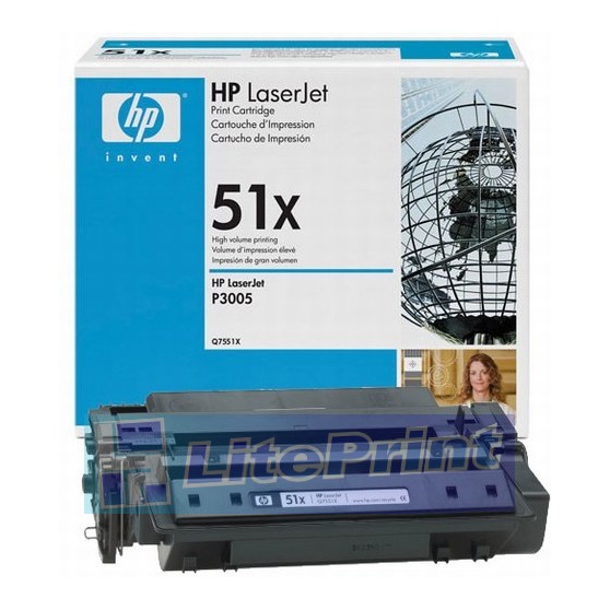 Заправка картриджа HP LaserJet P3005/M3027MFP/M3035MFP - Q7551X, 13K